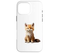 Cute Fox Theme Illustration Animal Lover Case for iPhone 16 Pro Max