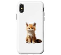 Cute Fox Theme Illustration Animal Lover Case for iPhone X/XS
