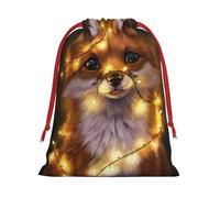 Cute Fox Ultra Soft Velvet Gift Bag, Comfortable To The Touch, Reusable