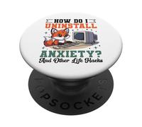 Cute Fox Uninstall Anxiety Retro Computer How Do I PopSockets Adhesive PopGrip