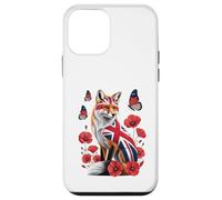 Cute Fox Union Jack UK Flag British Case for iPhone 12 mini