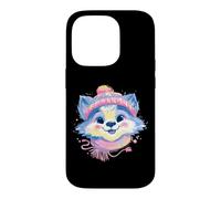 Cute Fox Winter Portrait Colorful Woodland Graphic Smiling Case for iPhone 14 Pro
