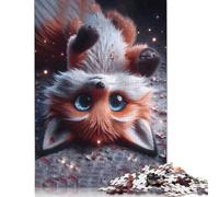 Cute Fox with Big Eyes Jigsaw Puzzles Puzzle for Adults Kids. 1000 Pieces Whimsical Challenge Toy Educational Games Home Decoration for Adults& Kids Age 14 Years Up 1000pcs (40x28cm)