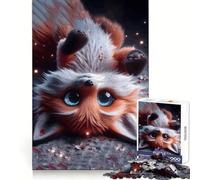 Cute Fox with Big Eyes Puzzles for Teenagers 1000 Piece Brain Think Good Thick Real Challenge Room Decor (38x26cm)