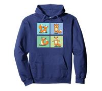 Cute Fox Yoga Animal Meditation Zen Stretch Pose Pullover Hoodie