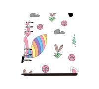 Cute Foxes Notebook A5, Pu Leather Notebooks, Lined Paper Notebook Spiral 180Pages/90Sheets, A5 Notepad for Meeting, Exercise Book for Note Taking, College Essentials Women Man