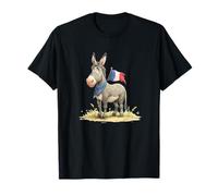 Cute France Donkey Graphic T-Shirt