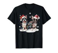 Cute French Bulldog Dog Christmas Lights Xmas Holidays T-Shirt