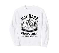 Cute French Bulldog Dog Puppy Parenting First Time Parent Sweatshirt