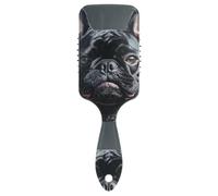Cute French Bulldog Dogs Anger smooth mens hair brush Designed head massager scalp for thin hair with Ergonomic handle cepillo para pelo rizado