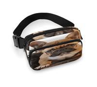 Cute French Bulldog Fanny Pack Belt Bag with Adjustable Strap Fashion Waist Bag for Outdoor Sports Hiking, white, 20x13cm, Full Printed Waist Bag
