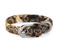 Cute French Bulldog Graphics Dog Collar, Soft Comfortable Pet Collar for Small & Medium Dogs, Adjustable Durable Cat Collars for Puppies