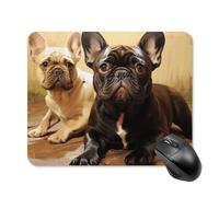 Cute French Bulldog Graphics Mouse Pad - Non-Slip Rubber Base Ultra-Thin Desk Mat Waterproof & Portable Mousepad for Gaming, Office, Design 20 * 25cm