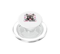 Cute French Bulldog Overload Hearts PopSockets PopGrip for MagSafe