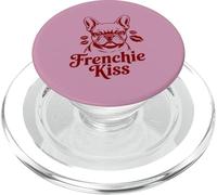 Cute French Bulldog Owner Gift T-Shirt Frenchie Kiss Mom Dad PopSockets PopGrip for MagSafe