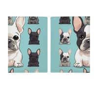 Cute French Bulldog Passport Holder, ID Card Protector Case Passport Holder with Slot Passports Travel Wallet Document Cover for Women And Men