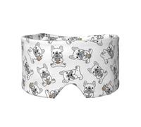 Cute French Bulldog Pattern, Full Eye Covers Light Blocking Eye Mask Sleep Eye and Ear Muffs