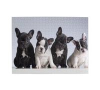 Cute French Bulldog Puppies,500 Pieces Puzzles for Adults-Wooden Jigsaw Puzzle for Adults Elderly