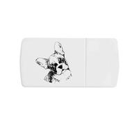 'Cute French Bulldog Puppy' Pill Box with Tablet Splitter (PI00034592)