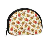 Cute French Fries Hamburger Coin Purse, Cute Mini Coin Purse for Women, Small Change Purse Coin Pouch
