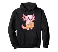 Cute French Horn Axolotl Player Musical Animal Pullover Hoodie