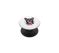 Cute Frenchie Mood Hearts Funny Dog Lover PopSockets Adhesive PopGrip