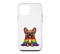 Cute Frenchie Puppy Pride Dog Rainbow Cape LGBTQ+ Case for iPhone 12 mini