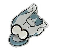 Cute Fridge Magnets Funny Cartoon Interactive Kitten Refrigerator Decor | Cat Fridge Magnets for Home Kitchen Door Office Dorm Bedroom Party Whiteboard Lockers Gray