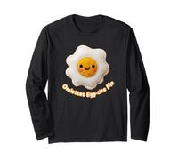 Cute Fried Egg with Omelettes Eggcite Me Kawaii Breakfast Long Sleeve T-Shirt