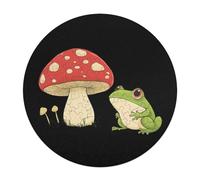 Cute Frog And Mushroom Round Wooden Puzzles for Adults Funny Colorful Jigsaw Puzzle Home Decors Gift 120 PCS