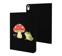 Cute Frog And Mushroom Slim Tablet Cases Compatible with iPad Series Without Pencil Holder Protective Cover Compatible with iPad 10代 (10.9in)
