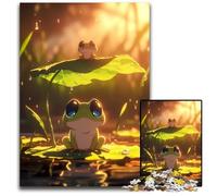 Cute Frog Anime Otaku 1000Piece Jigsaw Puzzles for Adults Difficult Puzzles for Adults Erfect for Home Decor Birthdays Holidays And Gifts 1000 PCS(38x26cm)