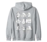 Cute Frog Baking Pastry Chef Zip Hoodie