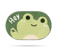 Cute Frog Bath Mat, Extra Soft Absorbent Bath Rug, Non-Slip Comfortable Bathroom Rug, Carpet for Tub, Shower, Bath Room, Machine Wash Dry, 20"x31", Frog