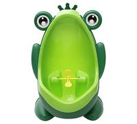 Cute Frog Children Potty Toilet Training Urinal for Boys, Pee Trainer Bathroom Kids with Whirling Target(Crown Frog)
