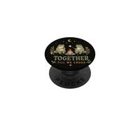 Cute Frog Couple Campfire Romance Together Till We Croak PopSockets Adhesive PopGrip