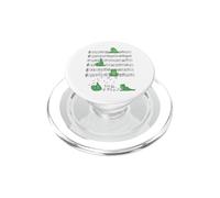 Cute frog doing yoga Playing Music Note Clef Musician Art PopSockets PopGrip for MagSafe