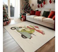 Cute Frog Door Mat Indoor, Washable Cute Animal Christmas Kids Rug 40x60, Non Slip Low Pile Area Rugs for Entrance, Kitchen, Bedroom, Christmas Decorations QAZ32