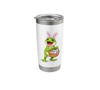 Cute Frog Dressed Like Easter Bunny Funny Rabbit Costume Stainless Steel Insulated Tumbler