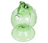 Cute Frog Drinking Glass Goblet for Coffee and Water, Green Glassware | Frog-shaped Design, Smooth Finish, Non-slip Handling, Office Cocktail Serving, Kawaii Collectible Piece