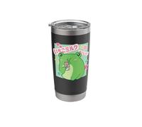 Cute Frog Drinking Strawberry Drink Kawaii Stainless Steel Insulated Tumbler