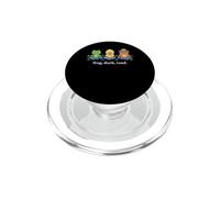 Cute Frog Duck Toad Pond Friends Illustration PopSockets PopGrip for MagSafe