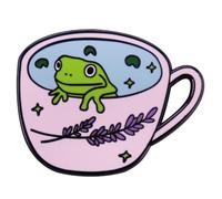 Cute Frog Enamel Pin Funny Cartoon Frog Brooch Pin Fashion Animal Brooch Decorative Backpack Lapel Pin Badge Jewelry Gifts for Kids Friends