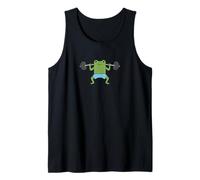 Cute Frog Funny Fitness Gym Workout Weightlifting Tank Top
