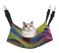 Cute Frog Hanging Pet Hammock with Adjustable Straps and Metal Hooks Double Sided Bed