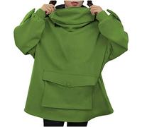 Cute Frog Hoodie for Women Teen Girls Novelty Zipper Mouth Hooded Frog Sweatershirt Loose Stitching Solid Color Pullover with Large Front Pocket Kawaii Hoodies for Girls