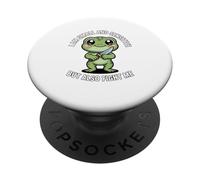 Cute Frog I Am Small And Sensitive But Also Fight Me PopSockets Adhesive PopGrip