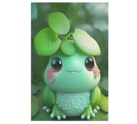 Cute Frog Jigsaw Puzzles, Wooden Puzzle Gift for Adult Toys for Adults Educational 1000 for Kid Teen Age 12 Toy (78×53cm)