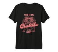 Cute Frog Lovers Quote This is My Cuddle Art Premium T-Shirt