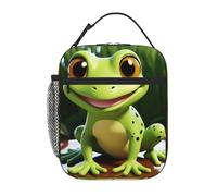Cute Frog Lunch Bag For Women Insulated Lunch Tote Bags Reusable Lunch Box For Men Leakproof Cooler Lunch Container Lightweight Meal Prep Bags For Picnic Work